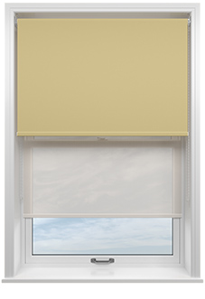 Rimini (Blackout), Mocha & Texen Truffle - Double Roller Blind